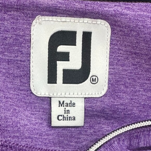 FootJoy (FJ) Women's Golf Half Zip Mock Neck Purple Jacket Medium‎ Athletic - Picture 5 of 5